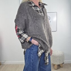 Kuscheliger Pullunder mit Zopfstrick- One Size