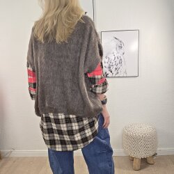 Kuscheliger Pullunder mit Zopfstrick- One Size