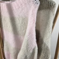 Blockstreifen Kuschel Pullover- One Size