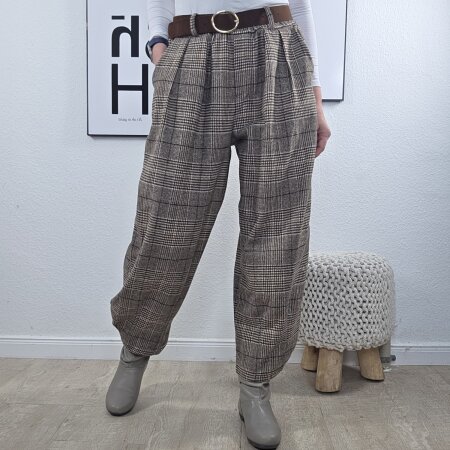 Glencheck Flanell Pumphose- One Size