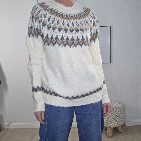 Norweger Muster Pulli- One Size