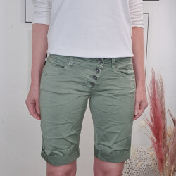 Buena Vista Damen Stretch Jeans Shorts Bermuda Krempelhose Malibu khaki XS