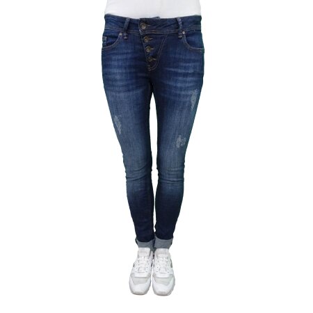 Buena Vista Damen Jeans Malibu Stretch Denim Middle Blue