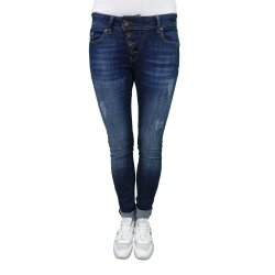 Buena Vista Damen Jeans Malibu Stretch Denim Middle Blue