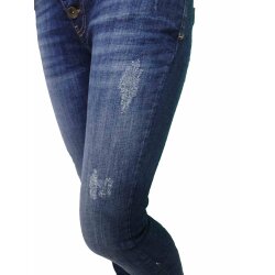 Buena Vista Damen Jeans Malibu Stretch Denim Middle Blue