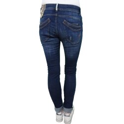 Buena Vista Damen Jeans Malibu Stretch Denim Middle Blue