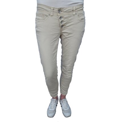 Buena Vista Damen Hose 7/8  Malibu Slim Fit Jeans Knöpfe
