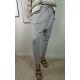 Italy Damen Harems Hose |Freizeit Jogg Pants mit tiefen Schritt | Aladin Sweat mit schrägen Nähten