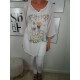 Italy  Fashion lange Damen Bluse| long Tunika mit verschiedenen Prints| Flamingo Fahrrad Strohhut| leichtes Oberteil mit Bindeband in der Taille