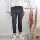 Karostar Damen  Jeans| lange Jeans Hose aus weichem Sweat Denim| Schlupfhose aus Jogg Stoff | athleisure Pants