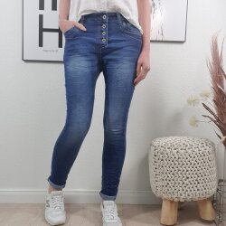 Jewelly Stretch Jeans| im Baggy Boyfriend Schnitt| Damen...