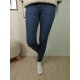 Buena Vista Malibu | Damen Jeans Hose in coloured Denim | Stretch Denim Pants mit dekorativer Knopfleiste kornblume XS Kornblume