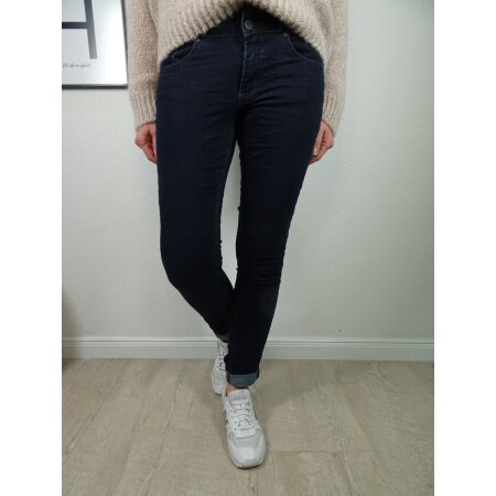 Buena Vista Tummyless Stretch Jeans | Schlankmachende Shaping Denim Hose | Figur formend f&uuml;r alle Gr&ouml;&szlig;en | lange Jeanshose raw blue XL