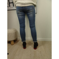 Buena Vista Tummyless Stretch Jeans | Schlankmachende Shaping Denim Hose | Figur formend für alle Größen | lange Jeanshose light stone XL