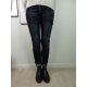 Buena Vista Malibu | Damen Jeans Hose dunkle used Waschung | Stretch Denim Pants Knopfleiste blue black XS