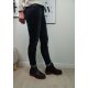 Buena Vista Malibu | Damen Jeans Hose dunkle used Waschung | Stretch Denim Pants Knopfleiste blue black XS