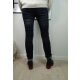 Buena Vista Malibu | Damen Jeans Hose dunkle used Waschung | Stretch Denim Pants Knopfleiste blue black L