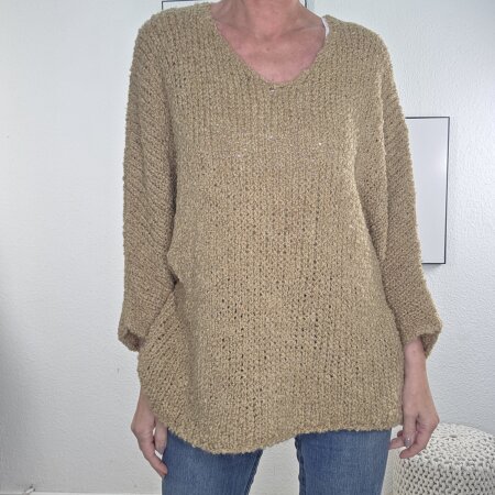 Kuschelwolle Pullover Batwing- One size