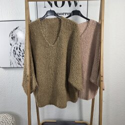 Kuschelwolle Pullover Batwing- One size