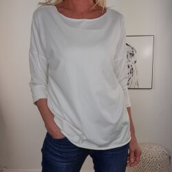 Italy Fashion Langarm Shirt Basic Longsleeve mit Laser...
