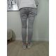 Jewelly Stretch Jeans| im Baggy Boyfriend Schnitt| Damen Hose mit Knopfleiste | colored denim XL grau
