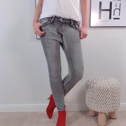 Sknny stretch Jeans- used Look Clean Grey
