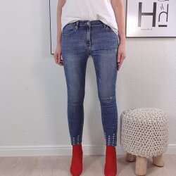 Skinny Jeans Fringe Bottems