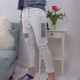 7/8 Sommerhose mit Patches und weißer Spitze