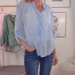 Fischerhemd VINTAGE WASHED- One Size One Size-Hellblau