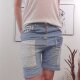 Coole Jeans Shorts mit Flicken und Spitze L Denim